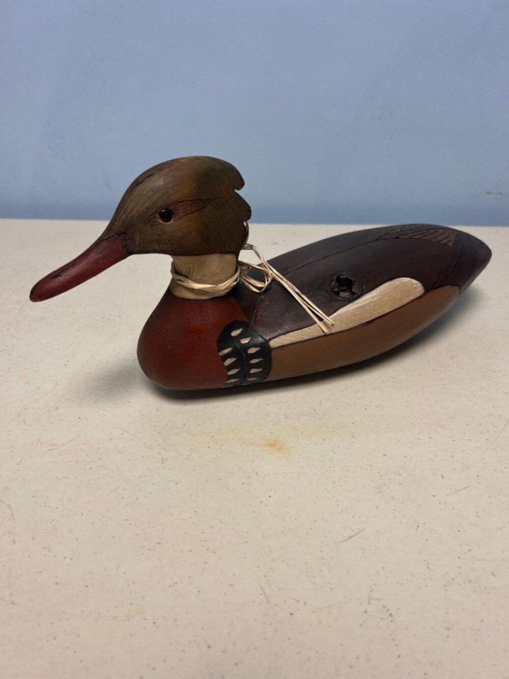 1980 Vintage Ed Watts Wood Duck Decoy